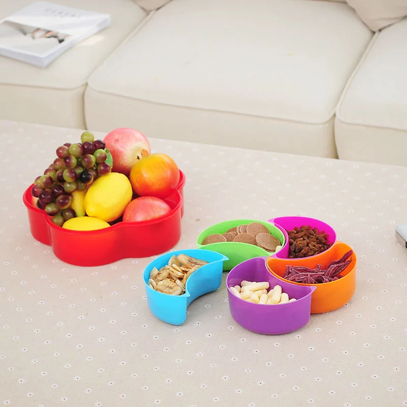 Candy Storage Box With Cover Fruit Holder Living Room Plastic Dried