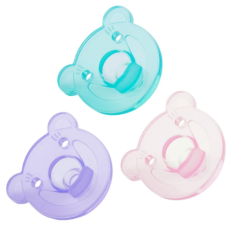Baby Soother Silicone Pacifier Cute Bear Nipple Infants Newborn Care