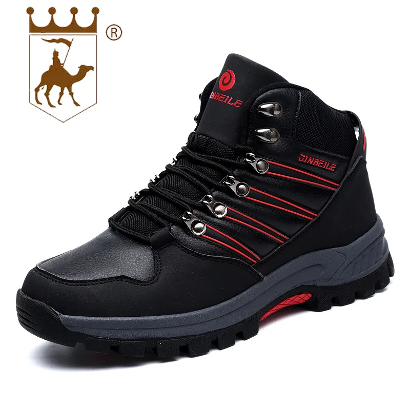 resistente Backcamel slip Desgaste Tamanho Ao Dos Veludo Black Livre Caminhada Não Sapatos Ar Outono 40 Calçado Mais Quente 45 White De black Homens Red Inverno qxZW6qar