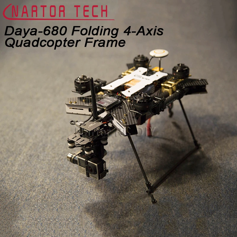 

680 Daya 680 Daya-680 Folding 4-Axis UAV H4 Quadcopter Frame w/Landing Gear for FPV