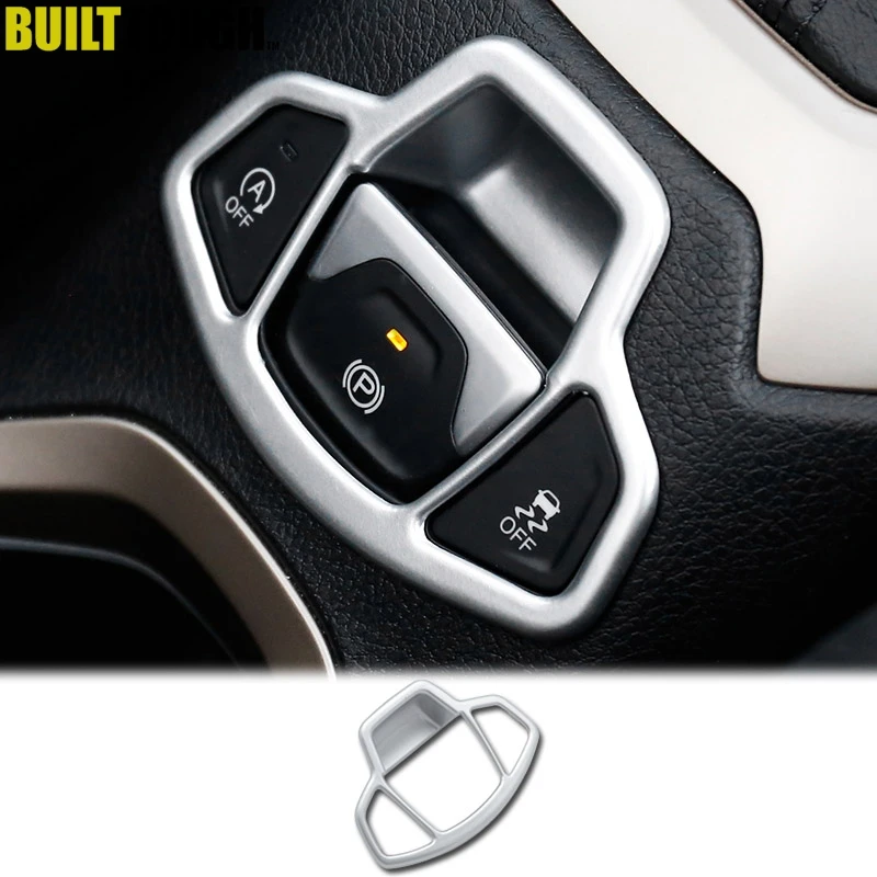 

For Jeep Renegade 2015 2016 2017 2018 Chrome Hand Brake Handbrake Button Center Console Cover Trim Bezel Molding Kit Car Styling