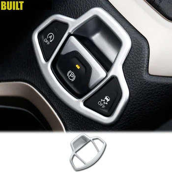 

For Jeep Renegade 2015 2016 2017 2018 Chrome Hand Brake Handbrake Button Center Console Cover Trim Bezel Molding Kit Car Styling