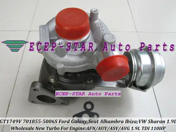 

GT1749V 701855 701855-0006 701855-0004 701855-0002 Turbo For Ford Galaxy For Volkswagen VW Sharan AFN AUY AVG ASV 1.9L TDI 110HP