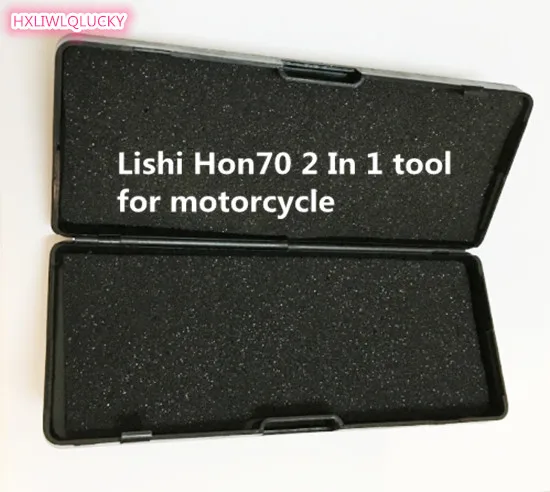 

HXLIWLQLUCKY Accessory For Car Lock Lishi Hon70 2 In 1 tool for motorcycle key Free Shipping