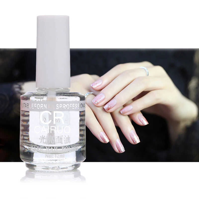 Nail Polish Protective Lasting Protection Quick Nail Polish Protective Lasting Protection Quick Drying Gloss Crystal Care Oil Enhance Brightness Increase Flash In Multi Use Top Base