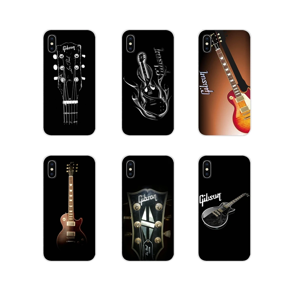 

Gibson Guitar Music Acoustic For Apple iPhone X XR XS MAX 4 4S 5 5S 5C SE 6 6S 7 8 Plus ipod touch 5 6 Soft Transparent Bag Case