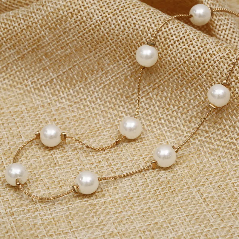 Hesiod ожерелья из искусственного жемчуга и подвески винтажные женские колье ожерелье золотого цвета модные ювелирные изделия для женщин подарок для друзей