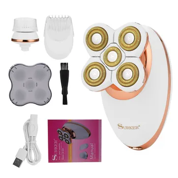 

3 In 1 Electric Hair Removal Shaver Lady Epilator Rechargeable Cordless Precise Painless Full Body Hair Shaving Razor Clippers35