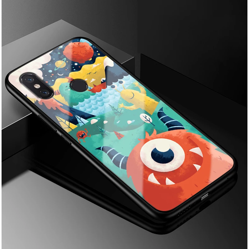 2 шт. чехол из закаленного стекла для Xiaomi mi max 3 Модный max3 чехлы телефонов