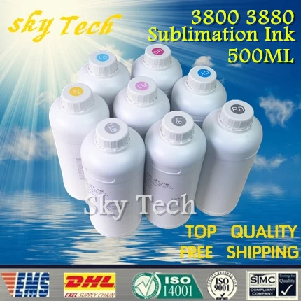 

500ML*8 Sublimation ink suit for Epson stylus pro 3800 3800C 3850 3880 3890 ,8 color , Quality Sublimation ink