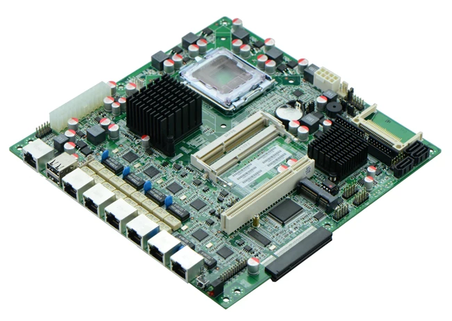 Материнская плата G41XE для 6 гигабитного Ethernet LGA771 с функцией bypass|firewall motherboard|motherboard