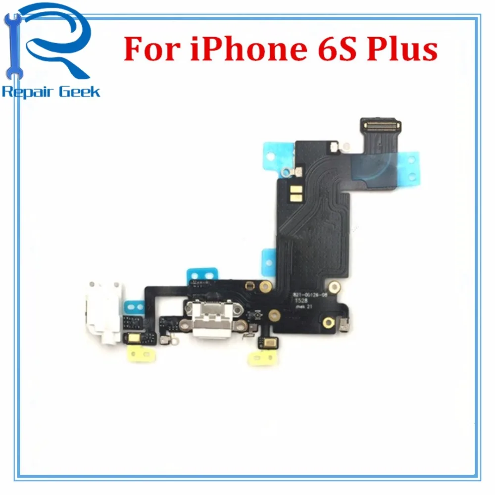 5pcs Lot New Charger Port USB Dock Connector Flex Cable For iPhone 6S Plus 5 5 Headphone Jack Mic Flex Ribbon Repair Parts