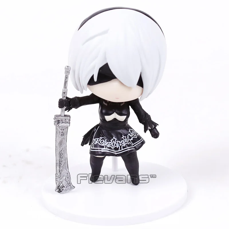 NieR Automata YoRHa № 2 Тип B 2B Q версия ПВХ фигурка Коллекционная модель игрушки 10 см