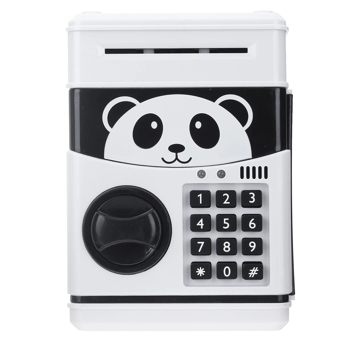 Elektronische Spardose Gelddose Sparbüchse Panda  Stiehlt Münzen Sparschwein DE