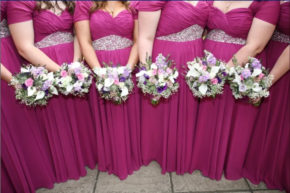plus size fuchsia bridesmaid dresses