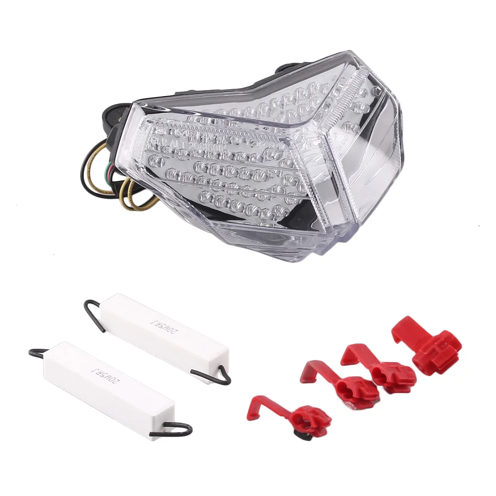 

e-Mark For DUCATI 1198 R CORSE 848 1098 R S Integrated Rear LED Turn Signal Light Brake Taillight Tail Lamp Motorcycle Parts