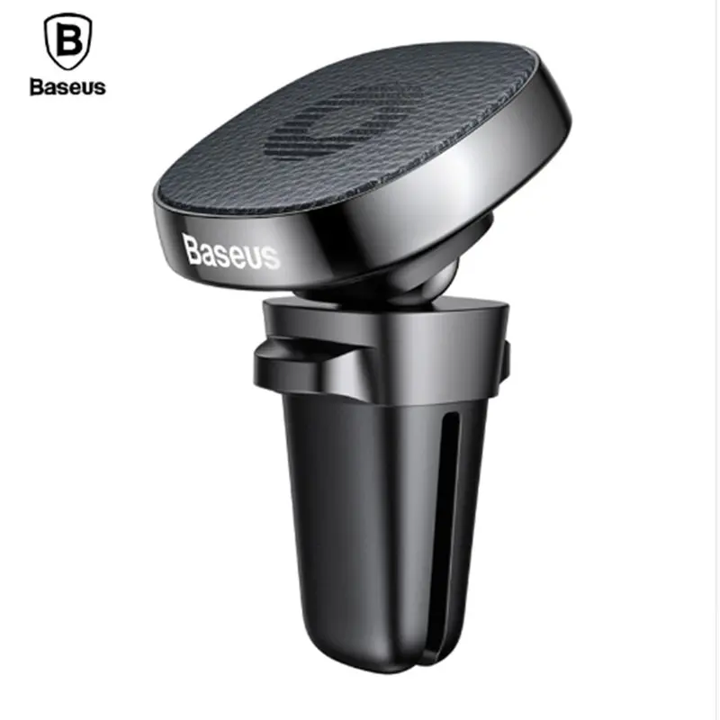 

Baseus Leather Car Holder Universal Magnetic Mobile Phone Holder Stand For iPhone X 8 7 Magnet Air Vent Mount Car Phone Holder