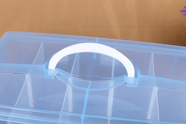 Многофункциональный большой Размеры съемный перегородки Tool Box Большой Toolbox электронный Пластик Запчасти Водонепроницаемый прозрачный