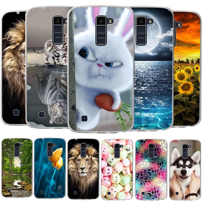 Для LG K10 Обложка мягкая TPU чехол для телефона LTE k420n K430 K430DS случаях Силиконовая