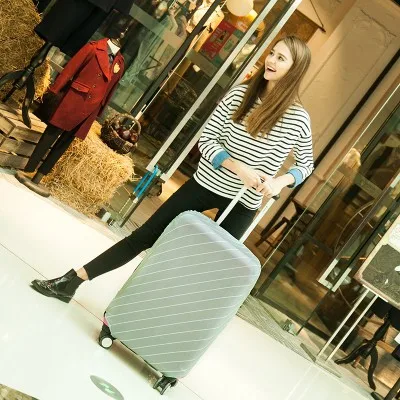 18 дюймов до 30 дюймов эластичный чемодан защитный чехол/протектор чистый цвет чемодан саржа стрейч ткань пылезащитный чехол 6 цветов