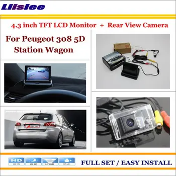 

Auto Camera For Peugeot 308 5D Station Wagon In Car 4.3" Color LCD Monitor Rear Back Up Camera Park Parking System