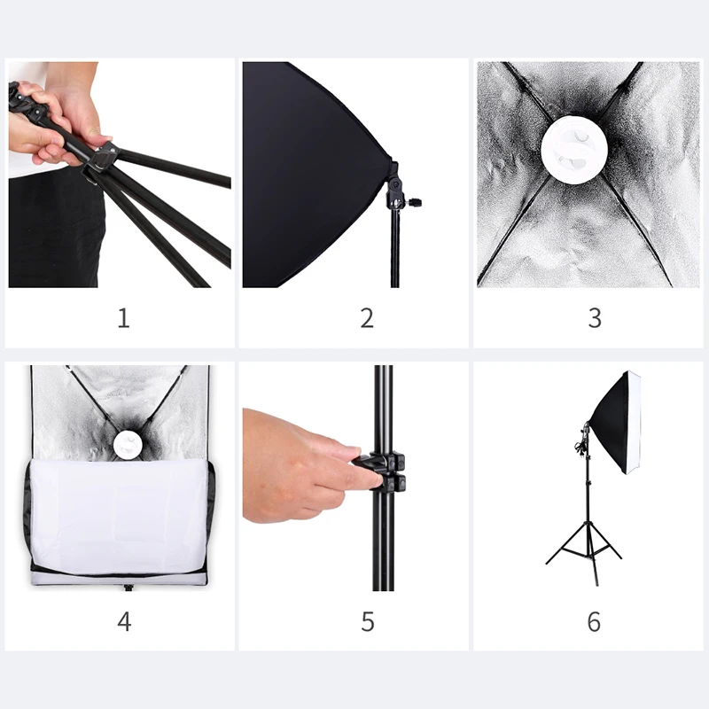 Skup Profesjonalne oświetlenie fotograficzne zestaw sprzętu z Softbox miękki parasol podstawa tła tła żarówki Photo Studio