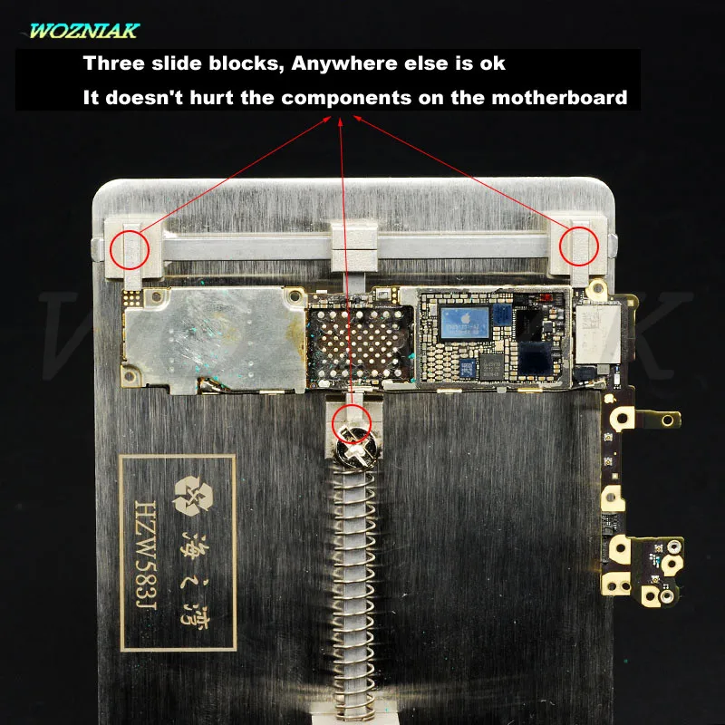 

Wozniak Mobile phone maintenance, clamp, for, iPhone BGA chip Motherboard fixture Location Remove glue Tin plant Fixed clamp