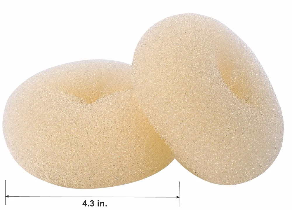 Clothobeauty 2 Pcs Extra Large Size Hair Bun Donut Maker Women