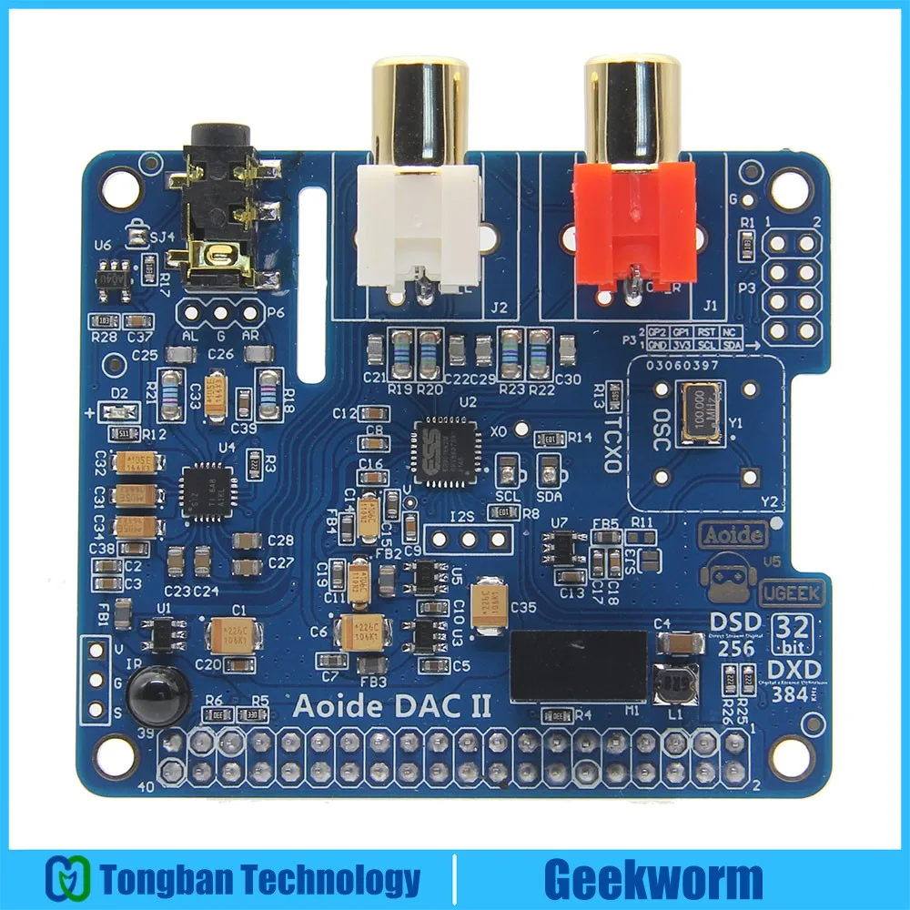 

DAC II ES9018K2M Hifi Sound Card 32bit DSD/APE/FLAC/WAV Music Player Audio Expansion Board For Raspberry Pi 4/3 Model B+plus /3B