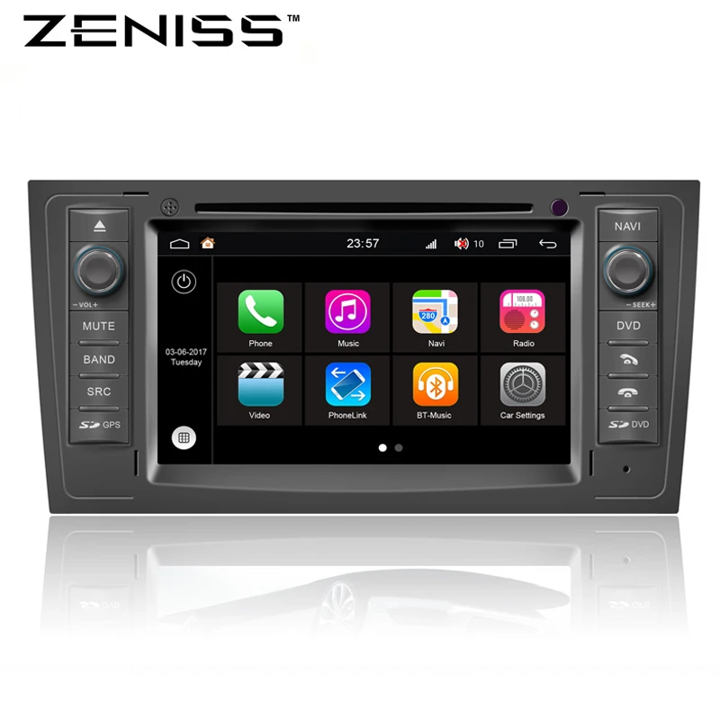 

ZENISS S200 7"2Din Android8.1 8CORE Car DVD Player for AUDI A6 1997-2004 32GB ROM Car GPS Navigation Bluetooth WIFI