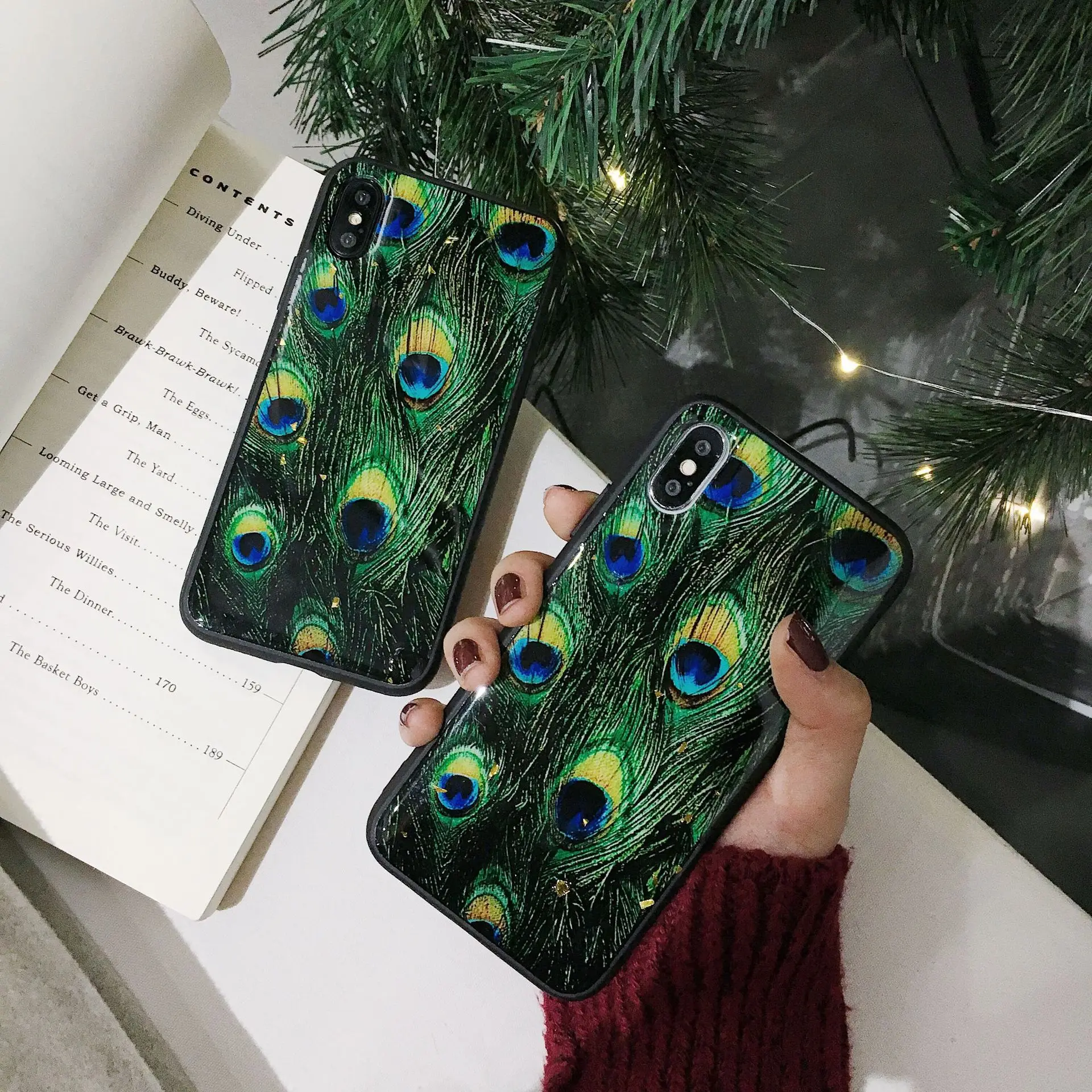 

Peacock Rhinestone Plush ball Phone Cover Case Bracket Holder For iphone 7 6 S 8 8plus X XS XR MAX Girls Kickstand Accessories