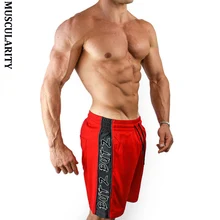 Мускулярность мужские новые шорты короткие свободные брюки фитнес бодибилдинг; бег мужские брендовые прочные треники фитнес тренировки Короткие