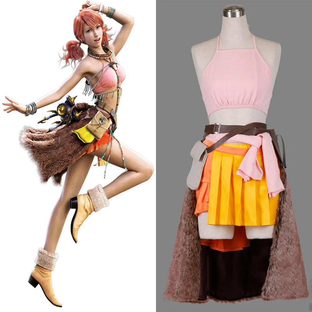 high quality Final Fantasy XIII Vanilla Cosplay Costume Halloween