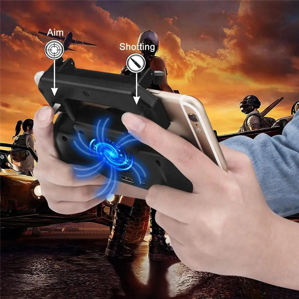  Kuulee 4 in 1 SR Heat Dissipation pubg controller Mobile Game Controller Gamepad 2019 New Fashion S