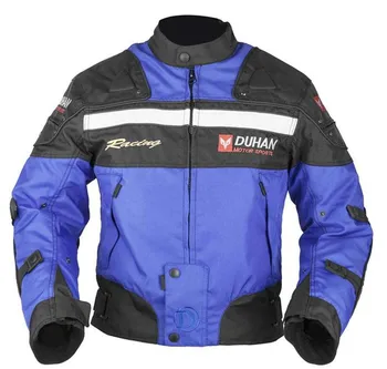 

DUHAN D020 Blue Motorcycle Jacket Men'S Windproof Riding Sports Racing Motocicleta Motocross Body Protective Protector Jacket