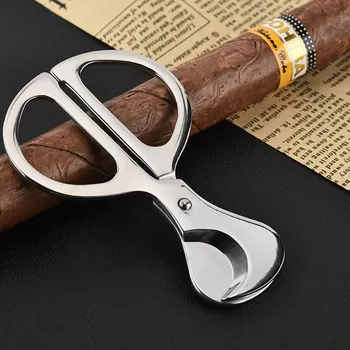 

Premium Stainless Steel Cigar Cutters MultiPurpose Metal Round Head Cigar Scissors High Quality Smoking Accessories