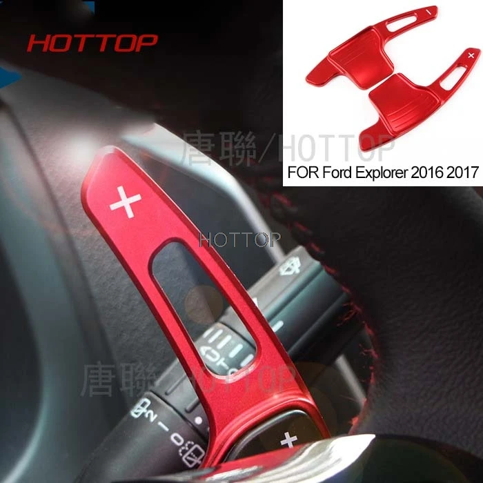

car-styling for Ford Explorer 2016 2017 Add-On Steering Wheel Shifter Extension Shift DSG Paddles 2pcs/SET 5 COLORS