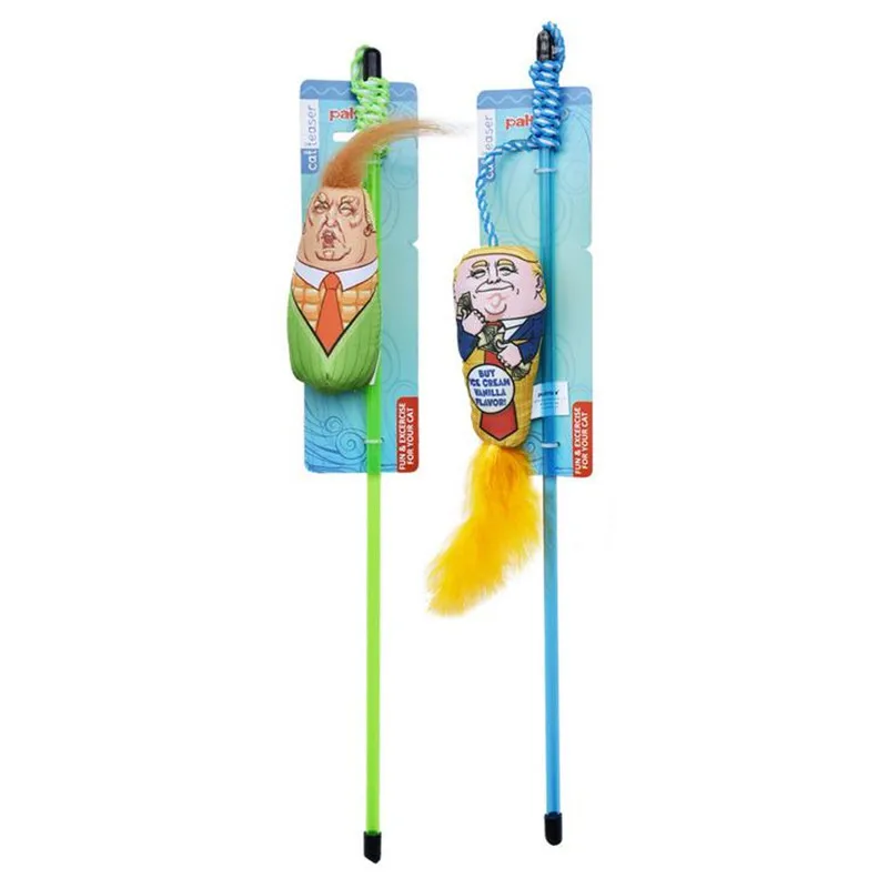 

2pcs Tease Rod Cat Sticks Plush Stuffed Cute Pet Cat Toys with Catnip Bell Cat Teaser Interactive Training Toys for Cat Products