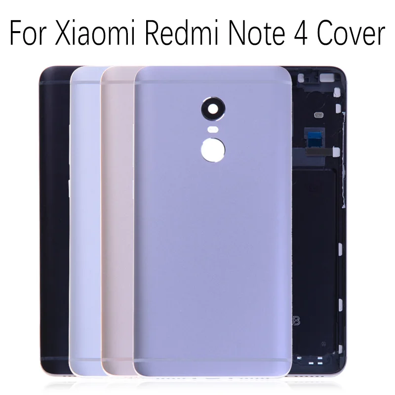 Задняя крышка для Xiaomi Redmi 4 / Note 4 на батарею черный золотой