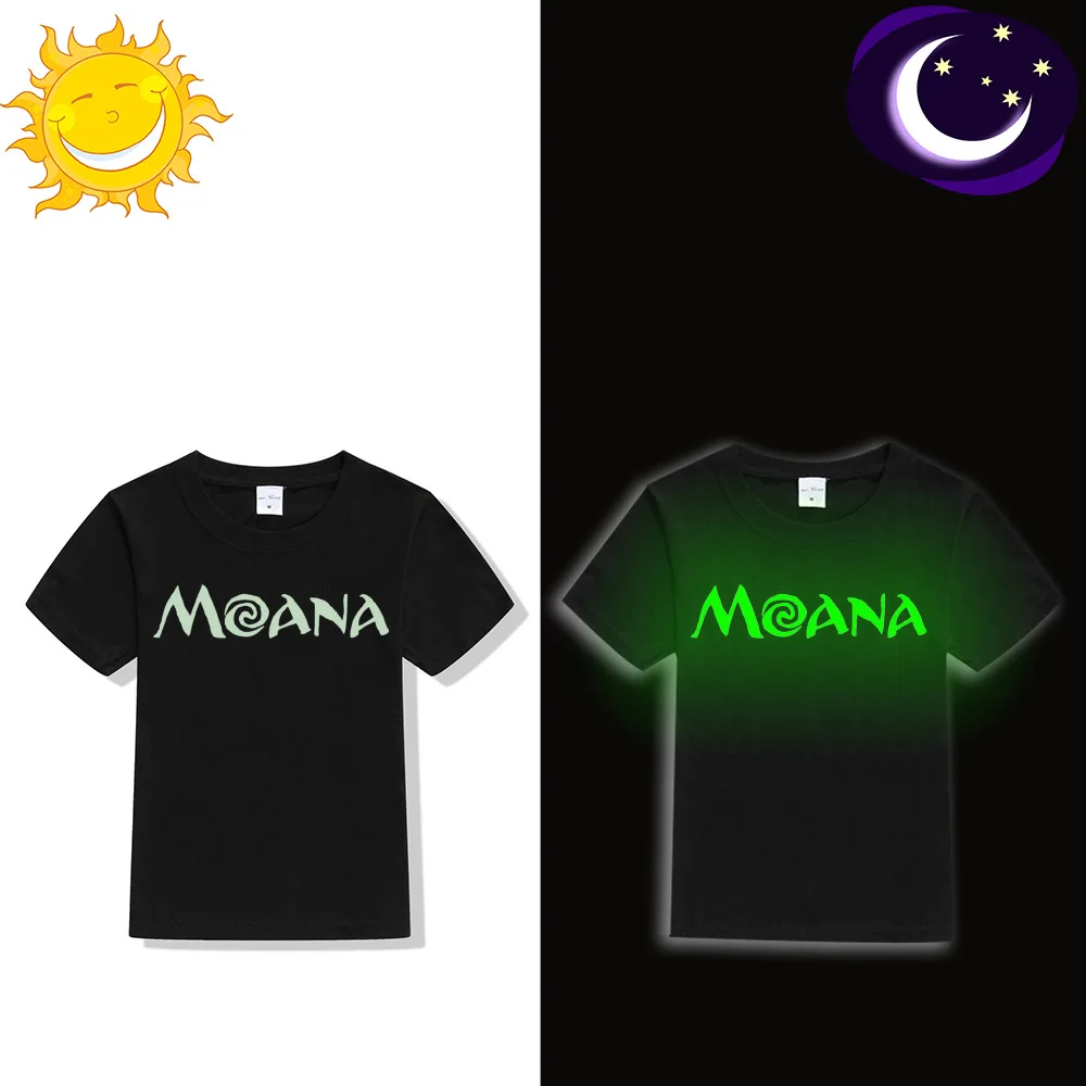 

2019 Children T Shirt Luminous Tops Kids Short Sleeve Shirt Boy Girl Fashion Tees Toddler Sweatshirt Glow In Dark Fluorescent