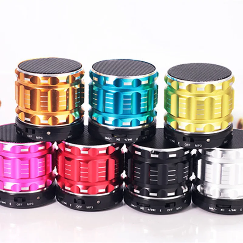 

S28 Metal Wireless Bluetooth speaker portable outdoors mini audio bluetooth speaker support TF/USB Universal type