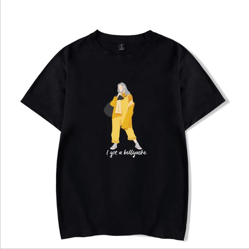 

Summer 2019 Billie Eilish T Shirt Men/women Hip Pop Streetwear Funny T Shirts Graphic Tees cotton T-shirt Homme Tumblr Clothes