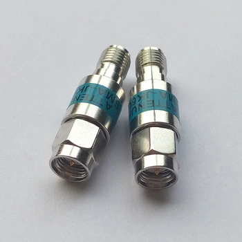 

10pcs 2W SMA-JK Coaxial RF Attenuator ,DC to 6.0GHz ,50ohm,1db,2db,3db,5db,6db,10db,15db,20db,30dB