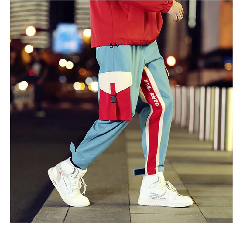 Cool Cargo Pants Men Casual Hip Hop Fashion  (1)