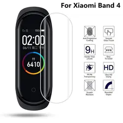 Для Xiaomi mi Band 4 защитные пленки из мягкого ТПУ ультратонкие пленки для mi Band 4 NFC смарт-браслет полный защитный чехол для экрана