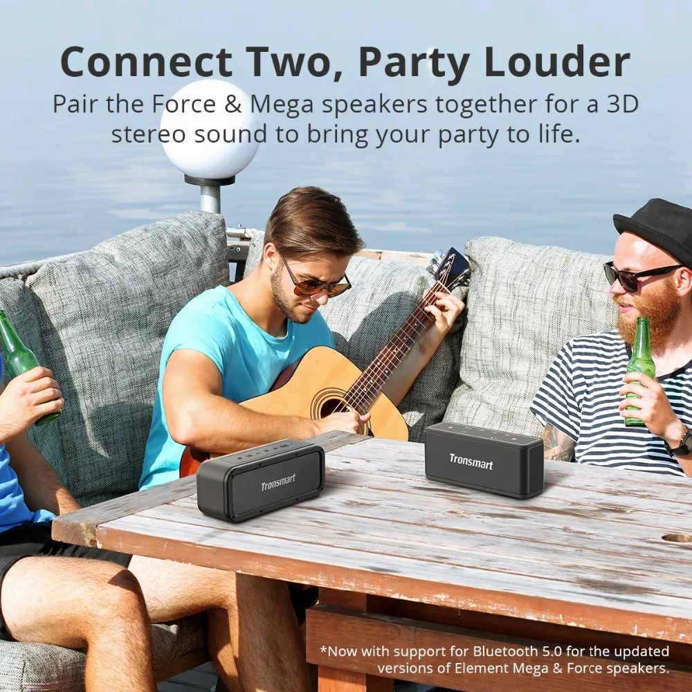 Tronsmart Force Bluetooth Speaker Bluetooth 5.0 Portable Speaker IPX7 Waterproof 40W Speakers 15H Playtime with Voice Assistant (4)