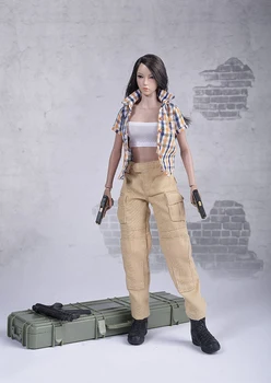

1/6 FG042 Shirt Black Pants and Strapless Tube Tops for 12'' Figures