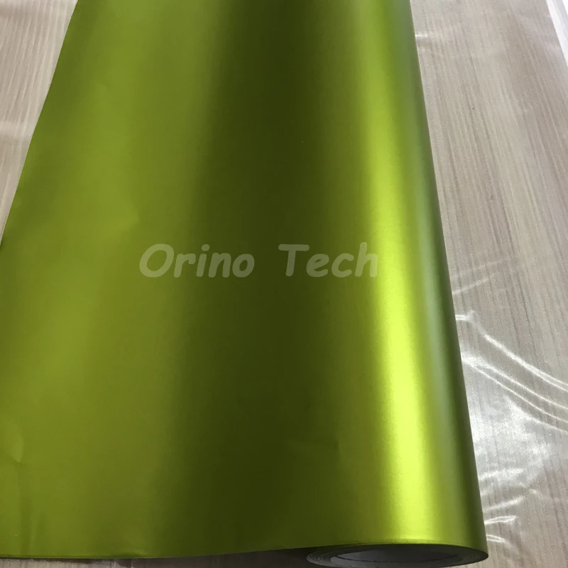 lemon green metallic vinyl film wrap-7