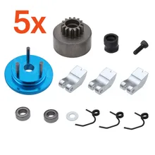 5 компл./лот 14 т клатч Белл обувь пружин подшипники маховик монтажный комплект для 1/8 радиоуправляемая модель автомобиля с 21-28cxp деталь нитро-двигателя Himoto Redcat двигателя Запчасти