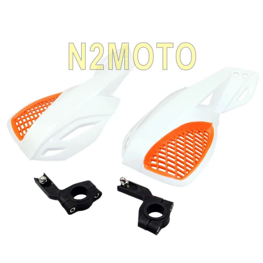 7/8" Hand Brush Handguard White Universal for Off Road Dirt Bike